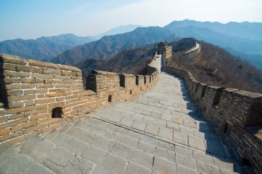 Mutianyu'da Çin Seddi, Pekin yakınlarında, Çin 