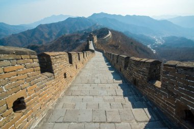 Mutianyu'da Çin Seddi, Pekin yakınlarında, Çin 