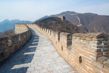 Mutianyu'da Çin Seddi, Pekin yakınlarında, Çin 