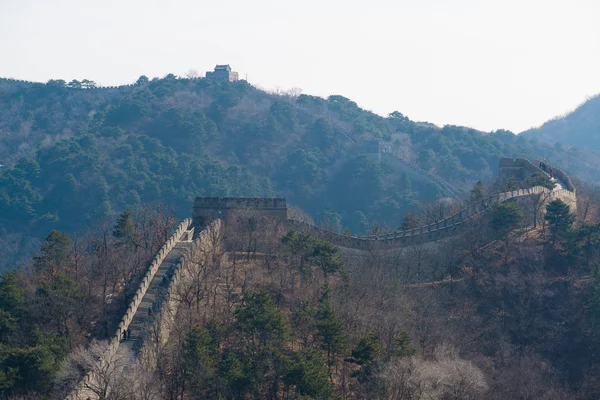 Velká Čínská Zeď Mutianyu Nedaleko Pekingu Čína — Stock fotografie