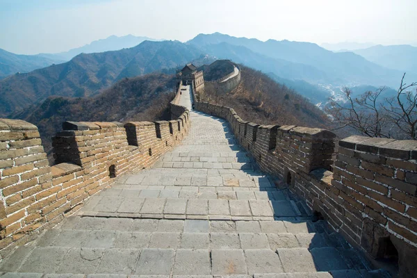 Chinese Muur Bij Mutianyu Nabij Peking China — Stockfoto