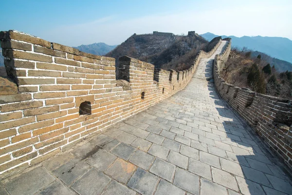 Velká Čínská Zeď Mutianyu Nedaleko Pekingu Čína — Stock fotografie