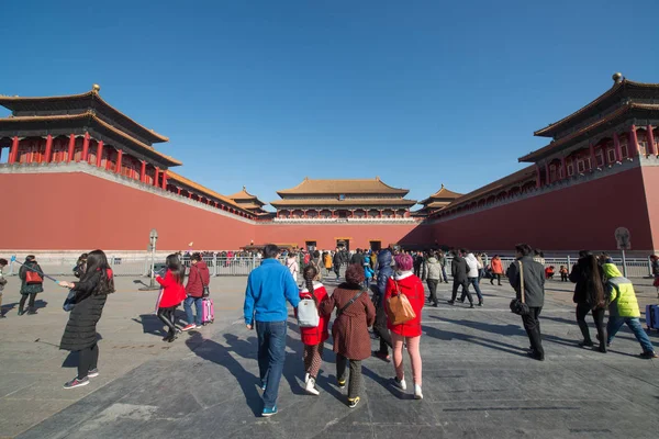 Pekin Chiny Circa Lutego 2016 Zakazane Miasto Pekinie Zakazane Miasto — Zdjęcie stockowe