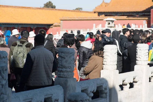 Pekin, Çin - Circa Şubat 2016: Pekin'de Yasak Şehir. Yasak Şehir Çin'de kraliyet sarayı, Bu dünyanın kültürel mirasıdır. 