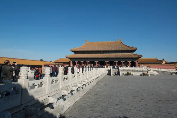 Pekin, Çin - Circa Şubat 2016: Pekin'de Yasak Şehir. Yasak Şehir Çin'de kraliyet sarayı, Bu dünyanın kültürel mirasıdır. 