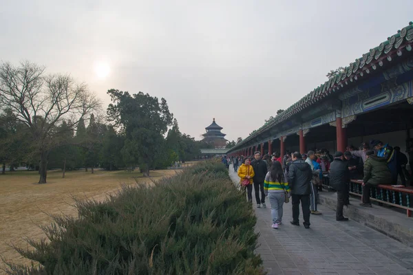 Pekin Chiny Circa Lutego 2016 Temple Heaven Pekinie Chiny — Zdjęcie stockowe
