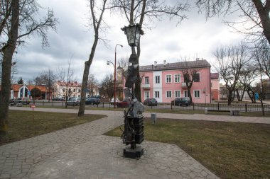 Brest, Belarus, yaklaşık March 2019: Brest, Belarus Gogol sokakta burun Anıtı