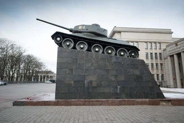 Minsk Belarus Yaklaşık Şubat 2019 Dmitriy Frolikov Tankı Hayır 145 — Stok fotoğraf