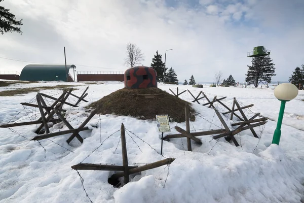 Loshat Bělorusko Cca Březen 2019 Turret Historickém Kulturním Komplexu Stalinova — Stock fotografie