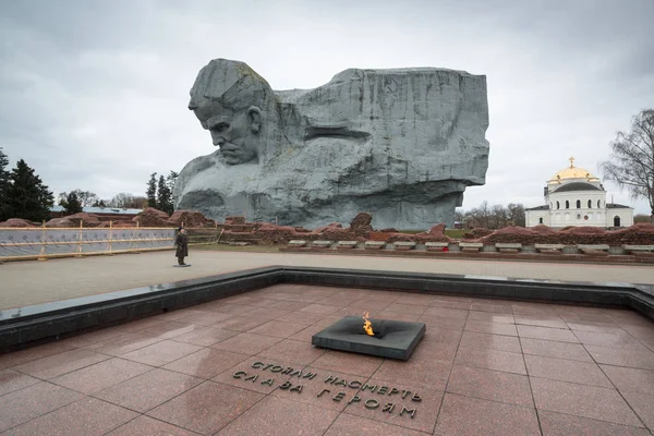 Brest Bielorrússia Por Volta Fevereiro 2019 Monumento Coragem Fortaleza Brest — Fotografia de Stock