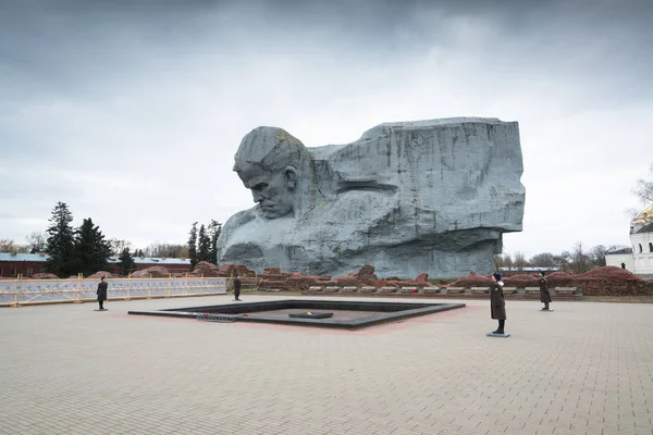 Brest Bielorussia Circa Febbraio 2019 Coraggio Monumentale Nella Fortezza Brest — Foto Stock