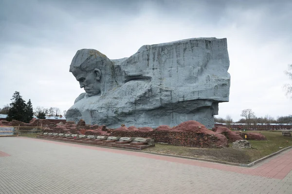 Brest Bielorussia Circa Febbraio 2019 Coraggio Monumentale Nella Fortezza Brest — Foto Stock