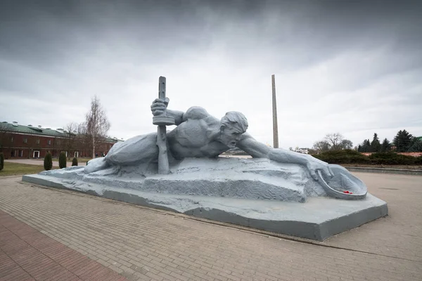 Brest Bielorrusia Alrededor Febrero 2019 Escultura Sed Fortaleza Brest Anteriormente — Foto de Stock