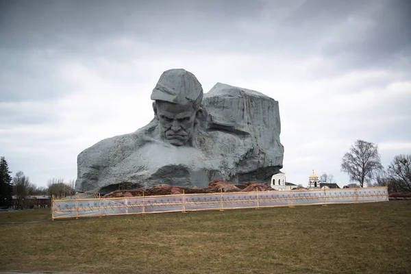Brest Bielorrússia Por Volta Fevereiro 2019 Monumento Coragem Fortaleza Brest — Fotografia de Stock