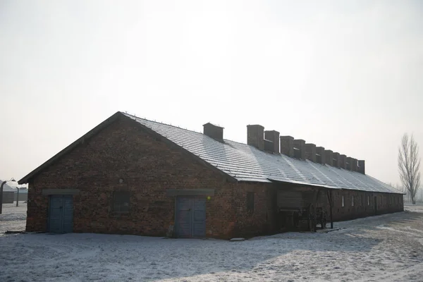 Collapsed gas chamber in Concentration camp Auschwitz Birkenau a former Nazi extermination camp on January 27, 2014 in Oswiecim