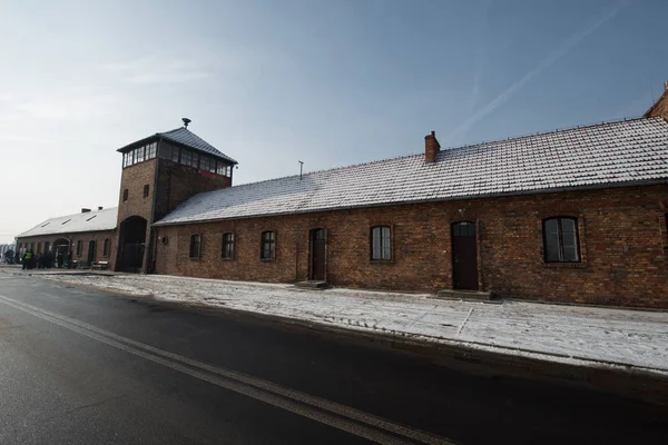 Auschwitz Birkenau Antiguo Campo Exterminio Nazi Brzezinka Polonia Cerca Oswiecim —  Fotos de Stock