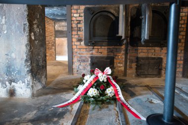 Oswiecim, Polonya-27 Ocak 2014-toplama kampı Auschwitz II 27 Ocak 2014 Oswiecim 'de eski bir Nazi imha kampı. Auschwitz II Avrupa 'nın en büyük Nazi toplama kampı oldu.
