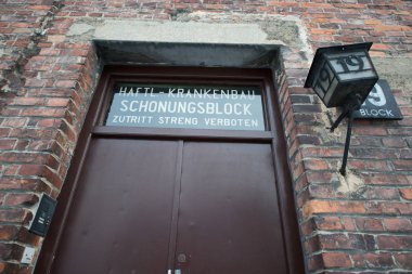 Oswiecim, Polonya-27 Ocak 2014-toplama kampı Auschwitz II 27 Ocak 2014 Oswiecim 'de eski bir Nazi imha kampı. Auschwitz II Avrupa 'nın en büyük Nazi toplama kampı oldu.