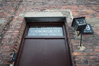 Oswiecim, Polonya-27 Ocak 2014-toplama kampı Auschwitz II 27 Ocak 2014 Oswiecim 'de eski bir Nazi imha kampı. Auschwitz II Avrupa 'nın en büyük Nazi toplama kampı oldu.