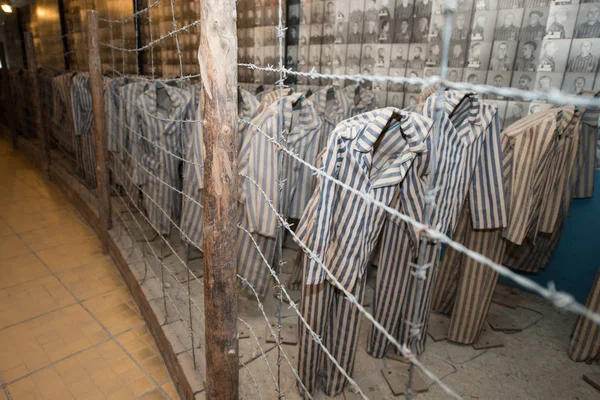Oswiecim Polônia Março 2015 Campo Concentração Auschwitz Antigo Campo Extermínio — Fotografia de Stock