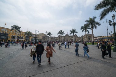 Lima, Peru, 30 Ağustos 2017: Santa Rose Lima, Peru 400 yıldönümü tatili Ağustos 'ta 30, 2017. Rose of Lima, Peru 'nun koruyucu azizi ve Latin Amerika 'nın yerli yerlileri..