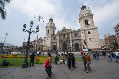 Lima, Peru, 30 Ağustos 2017: Santa Rose Lima, Peru 400 yıldönümü tatili Ağustos 'ta 30, 2017. Rose of Lima, Peru 'nun koruyucu azizi ve Latin Amerika 'nın yerli yerlileri..