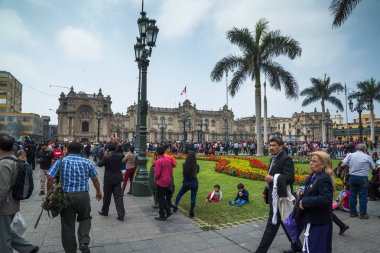 Lima, Peru, 30 Ağustos 2017: Santa Rose Lima, Peru 400 yıldönümü tatili Ağustos 'ta 30, 2017. Rose of Lima, Peru 'nun koruyucu azizi ve Latin Amerika 'nın yerli yerlileri..