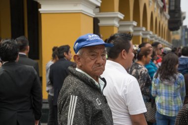 Lima, Peru, 30 Ağustos 2017: Santa Rose Lima, Peru 400 yıldönümü tatili Ağustos 'ta 30, 2017. Rose of Lima, Peru 'nun koruyucu azizi ve Latin Amerika 'nın yerli yerlileri..