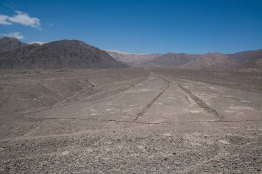 Nazca yakınlarındaki Paredones harabeleri, Ica, Peru 