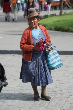 Lima, Peru, 30 Ağustos 2017: Santa Rose Lima, Peru 400 yıldönümü tatili Ağustos 'ta 30, 2017. Rose of Lima, Peru 'nun koruyucu azizi ve Latin Amerika 'nın yerli yerlileri..