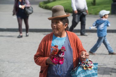 Lima, Peru, 30 Ağustos 2017: Santa Rose Lima, Peru 400 yıldönümü tatili Ağustos 'ta 30, 2017. Rose of Lima, Peru 'nun koruyucu azizi ve Latin Amerika 'nın yerli yerlileri..