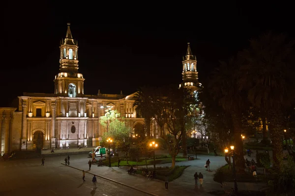 Peru Cerca Setembro 2017 Rua Cidade Noturna Peru — Fotografia de Stock