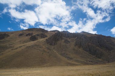 Peru, Güney Amerika'da güzel dağlar ile manzara