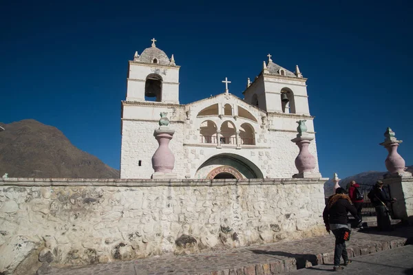 Peru Cerca Setembro 2017 Igreja Rua Cidade Peru — Fotografia de Stock