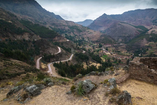 Ruiny Pisac Pobliżu Pisac Sacred Valley Peru — Zdjęcie stockowe