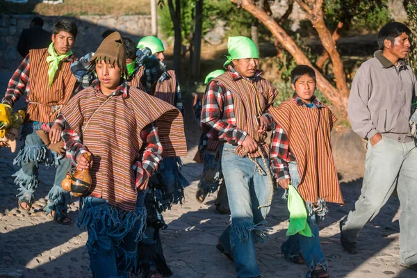 Chinchero Perú Alrededor Septiembre 2017 Gente Chinchero Perú Vestida Con — Foto de Stock