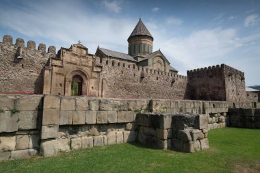 Mtskheta, Gürcistan'daki Svetitskhovel katedrali