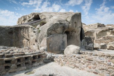 Gürcistan, Uplistsikhe 'deki antik insanların mağara şehri.