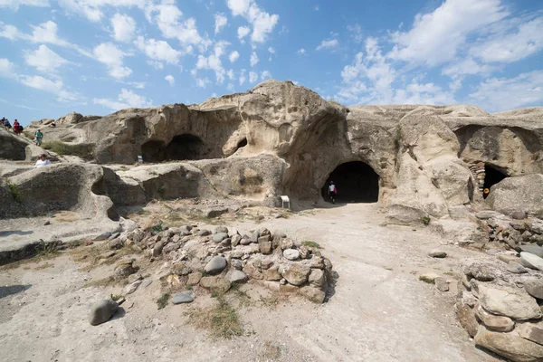 Cueva Ciudad Los Pueblos Antiguos Uplistsikhe Georgia — Foto de Stock