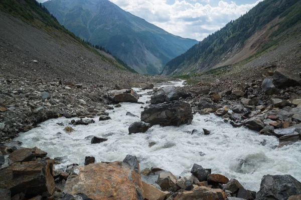 Majestic nature in Mestia, Georgia with Chalaadi glacier