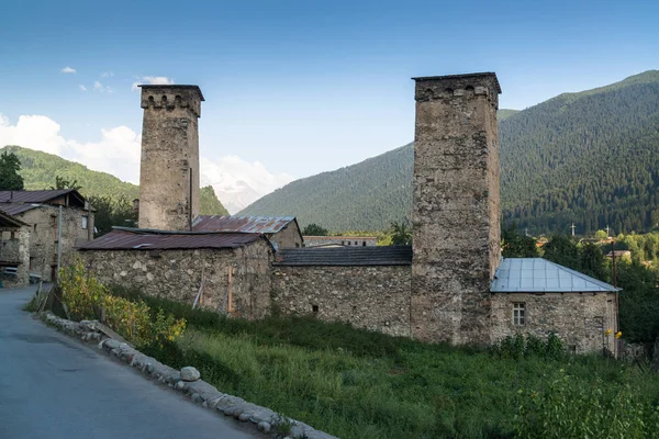 Murkmeli Falu Samegrelo Zemo Svaneti Grúzia Unesco Világörökségi Helyszín — Stock Fotó