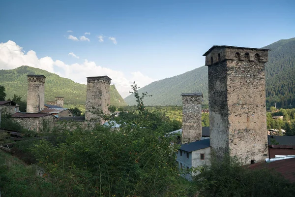 ジョージア州サメグレロ スヴァネティのムルクメリ村 ユネスコの世界遺産 — ストック写真