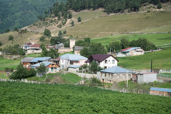 Murkmeli Aldeia Samegrelo Zemo Svaneti Geórgia Património Mundial Unesco — Fotografia de Stock