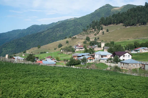 Murkmeli Village Samegrelo Zemo Svaneti Georgia Unesco World Heritage Site — Stock Photo, Image