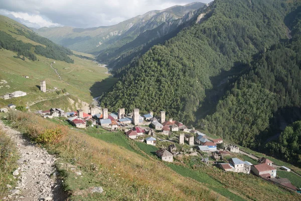 Murkmeli Dorf Samegrelo Zemo Svaneti Georgien Unesco Weltkulturerbe — Stockfoto