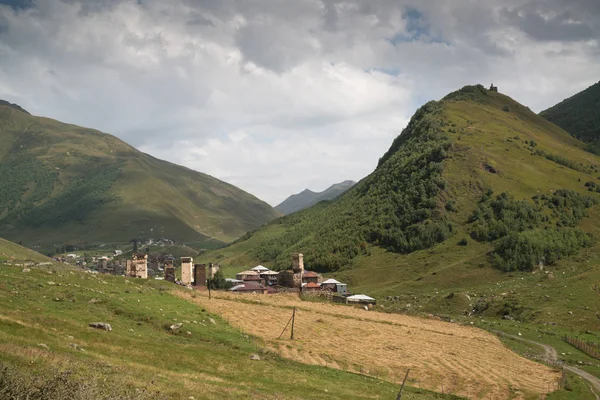 Murkmeli Aldeia Samegrelo Zemo Svaneti Geórgia Património Mundial Unesco — Fotografia de Stock