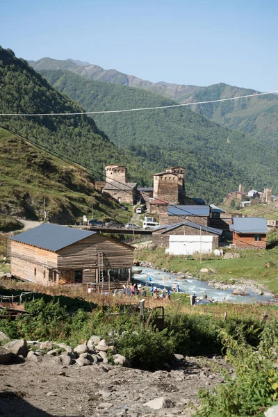 Pueblo Murkmeli Samegrelo Zemo Svaneti Georgia Patrimonio Humanidad Unesco —  Fotos de Stock