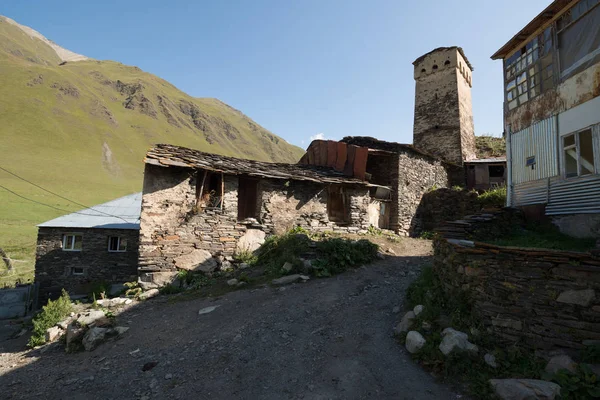 Murkmeli Aldeia Samegrelo Zemo Svaneti Geórgia Património Mundial Unesco — Fotografia de Stock