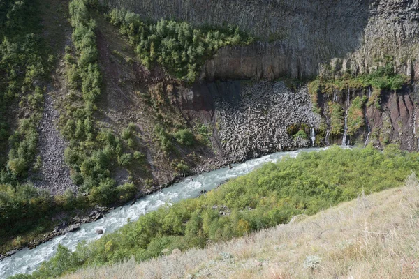 Vue Sur Belle Vallée Truso Géorgie — Photo