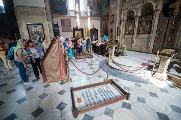 Tbilisi Georgien Cirka September 2018 Interiören Sioni Cathedral Dormition Georgisk — Stockfoto